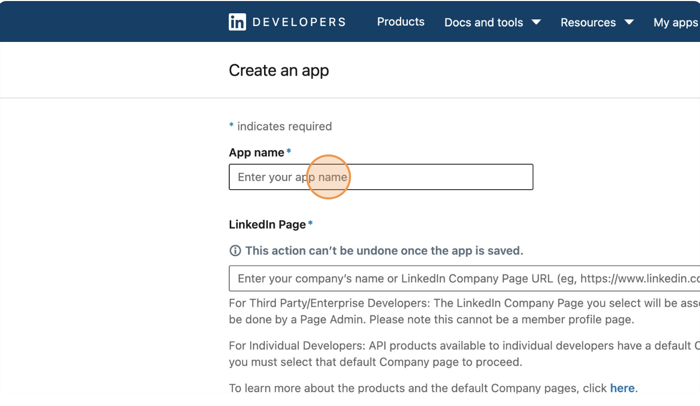 App name