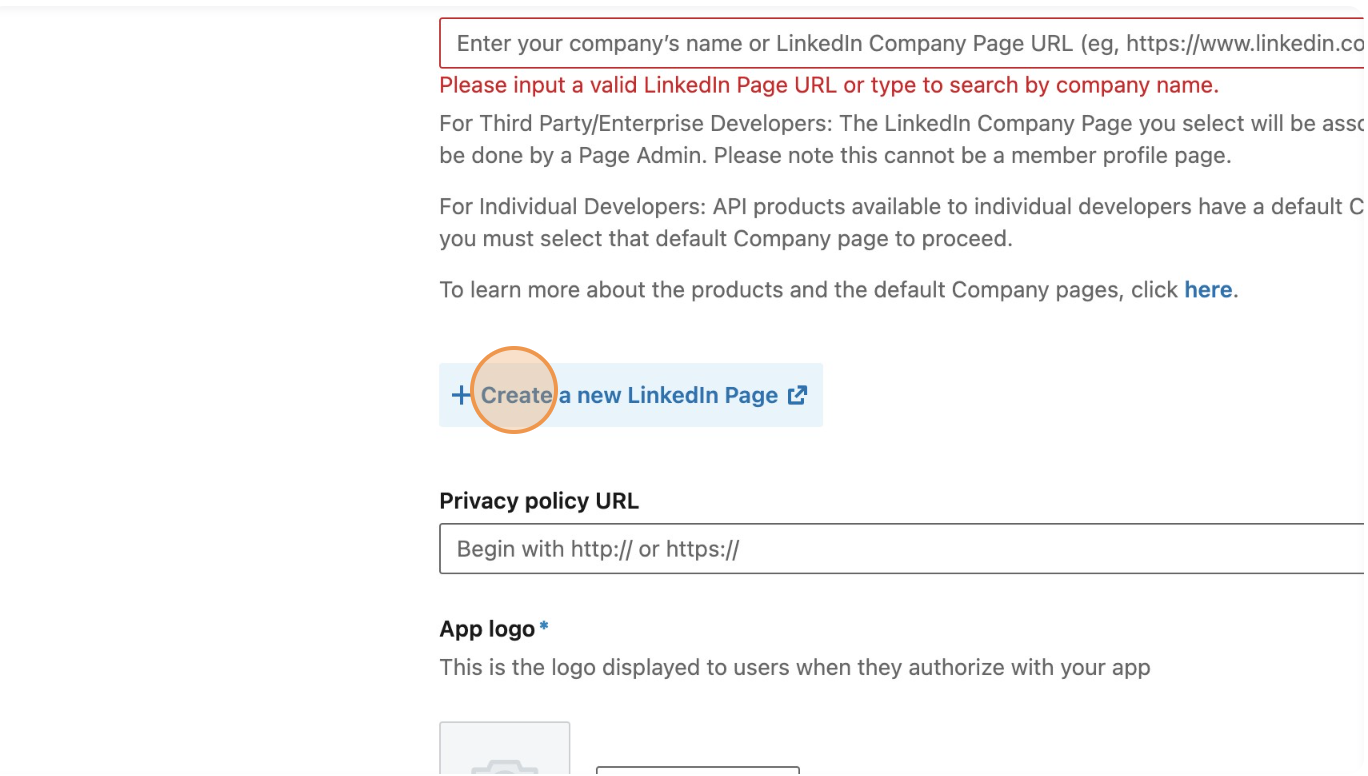 create company page
