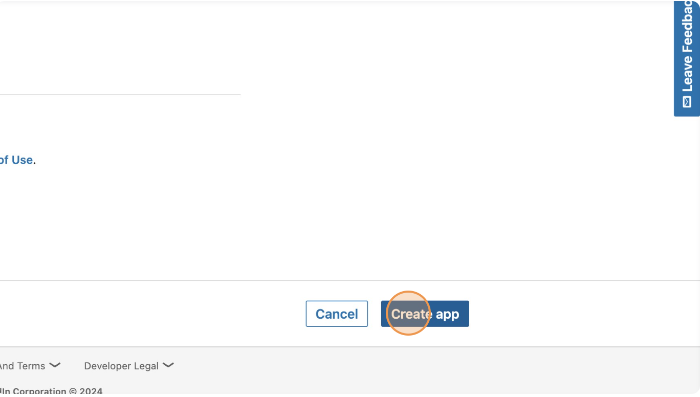 Click Create app