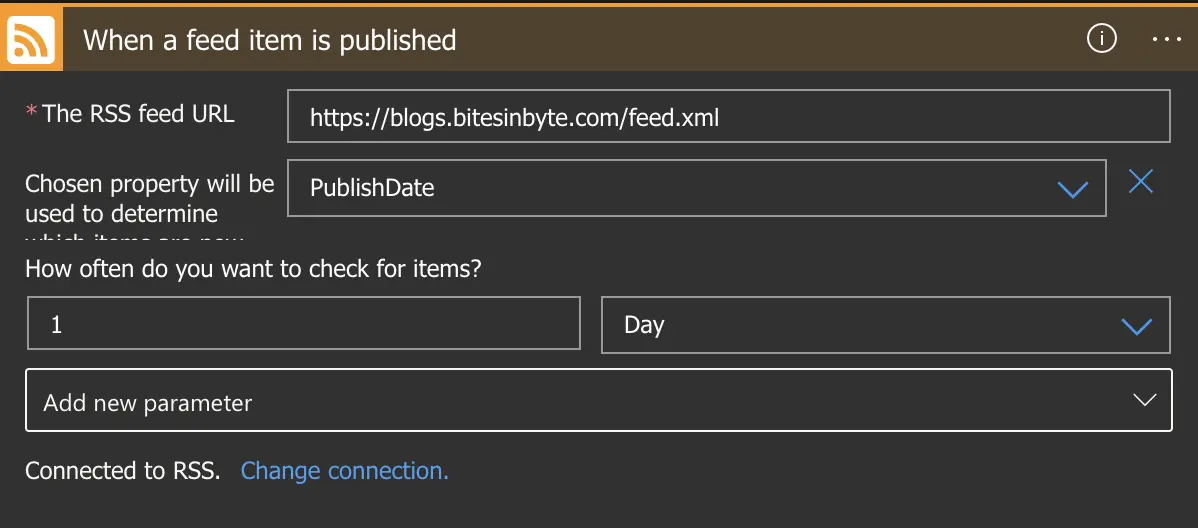 Fig 1. Trigger RSS trigger rss